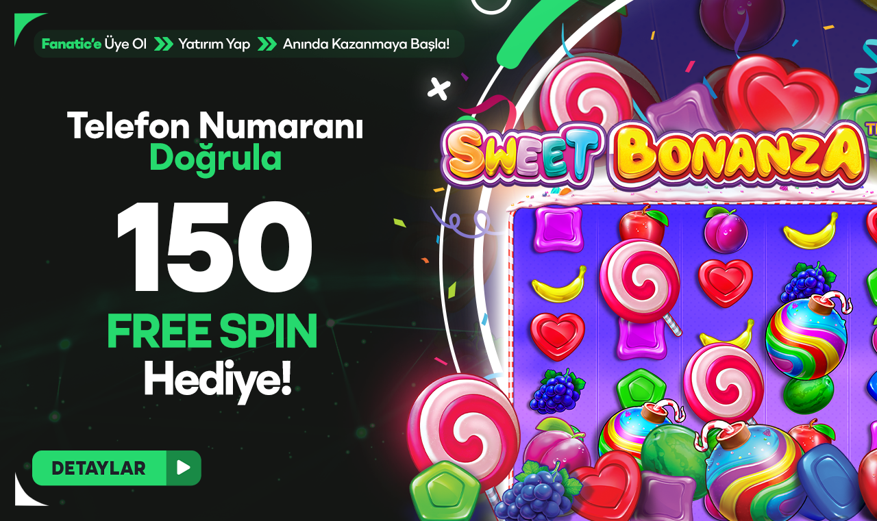 Telefon Numaranı Doğrula 150 FreeSpin Hediye!